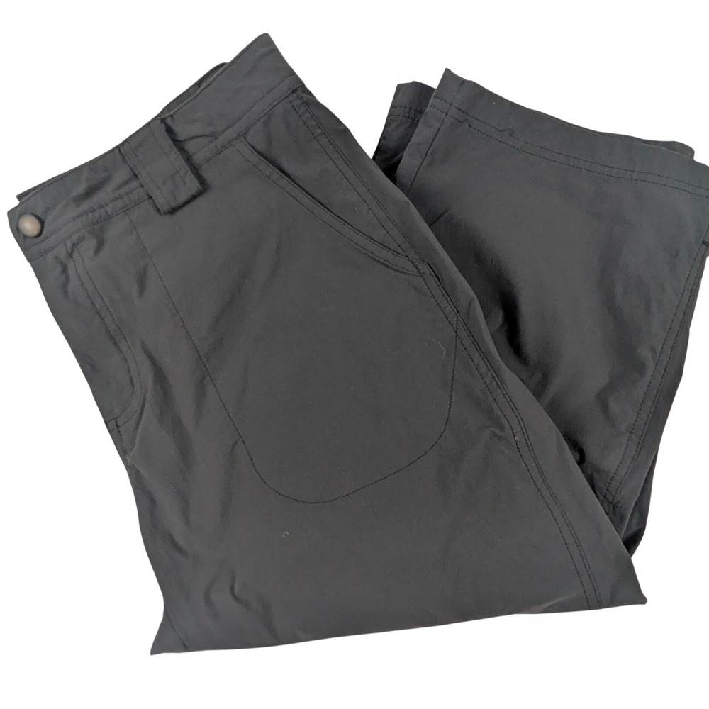 LL Bean Womens Vista Camp Capri Pants Black Size S Hiking Outdoor 275573